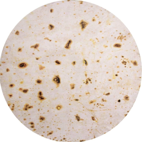 Mermaker Burritos Tortilla Throw Blanket - Picture 3 of 7